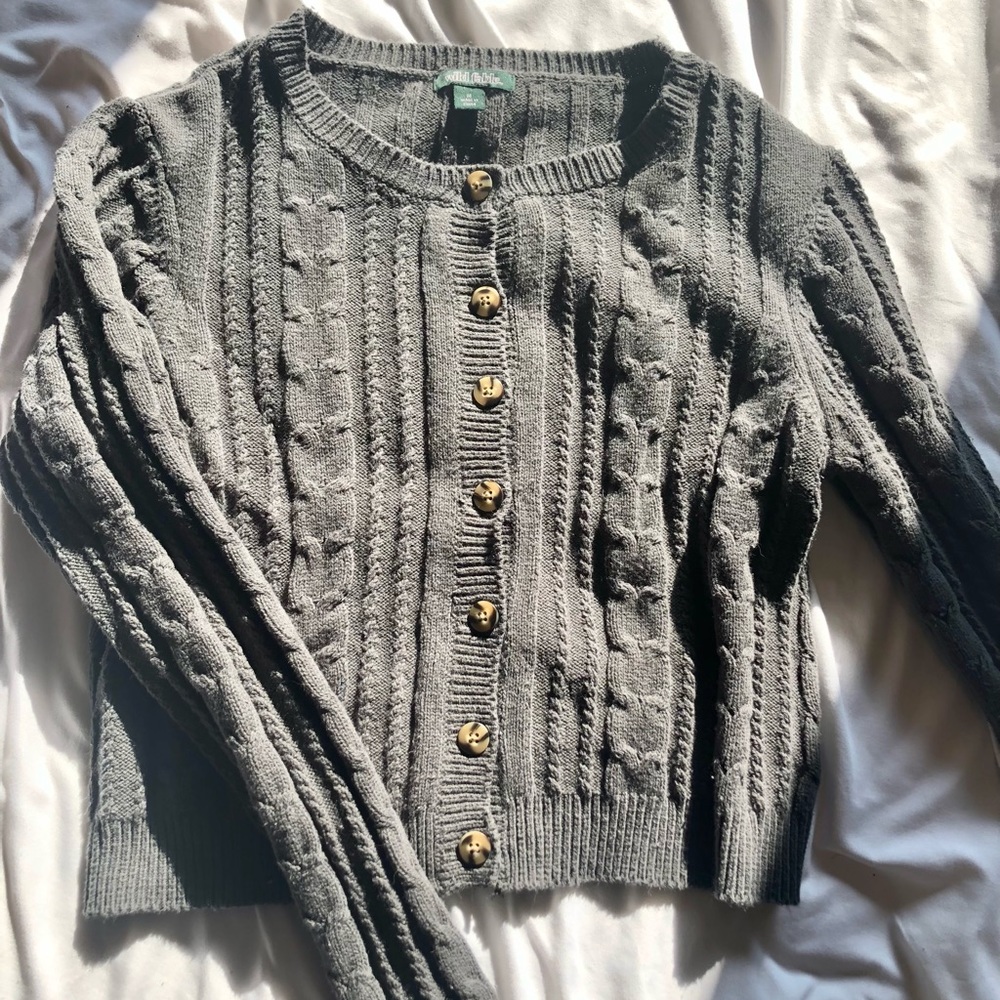 cropped knit sweater!!